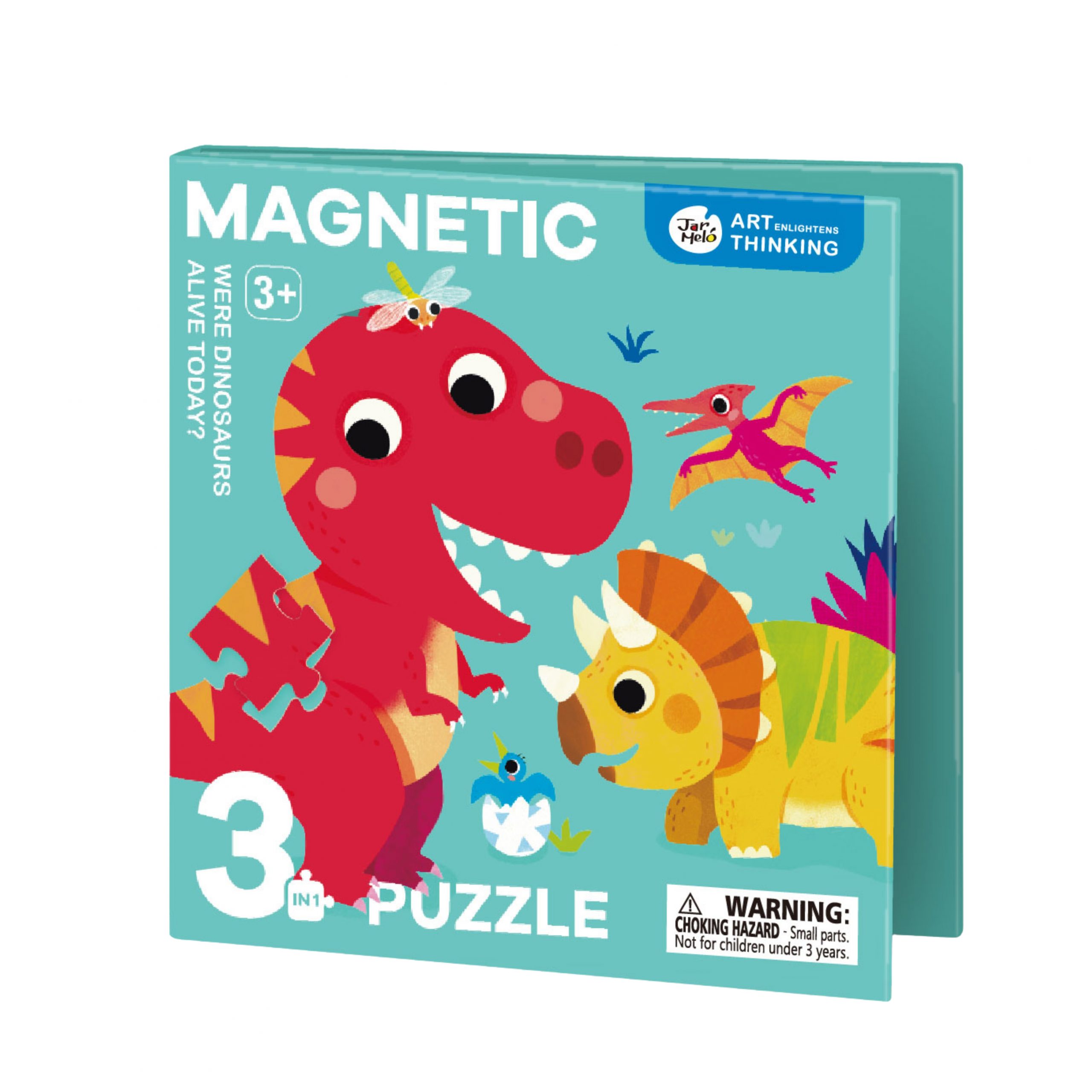 Magnetické svietiace puzzle 3v1 Dinosaury