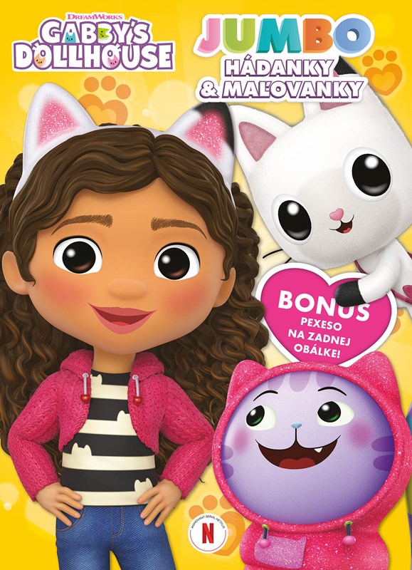 Gabby's Dollhouse JUMBO hádanky a maľovanky