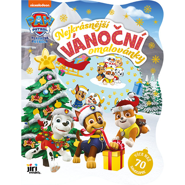 Nejkrásnější vánoční omalovánky se samolepkami - Tlapková patrola