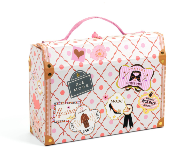 Písacia sada v kufríku ružový