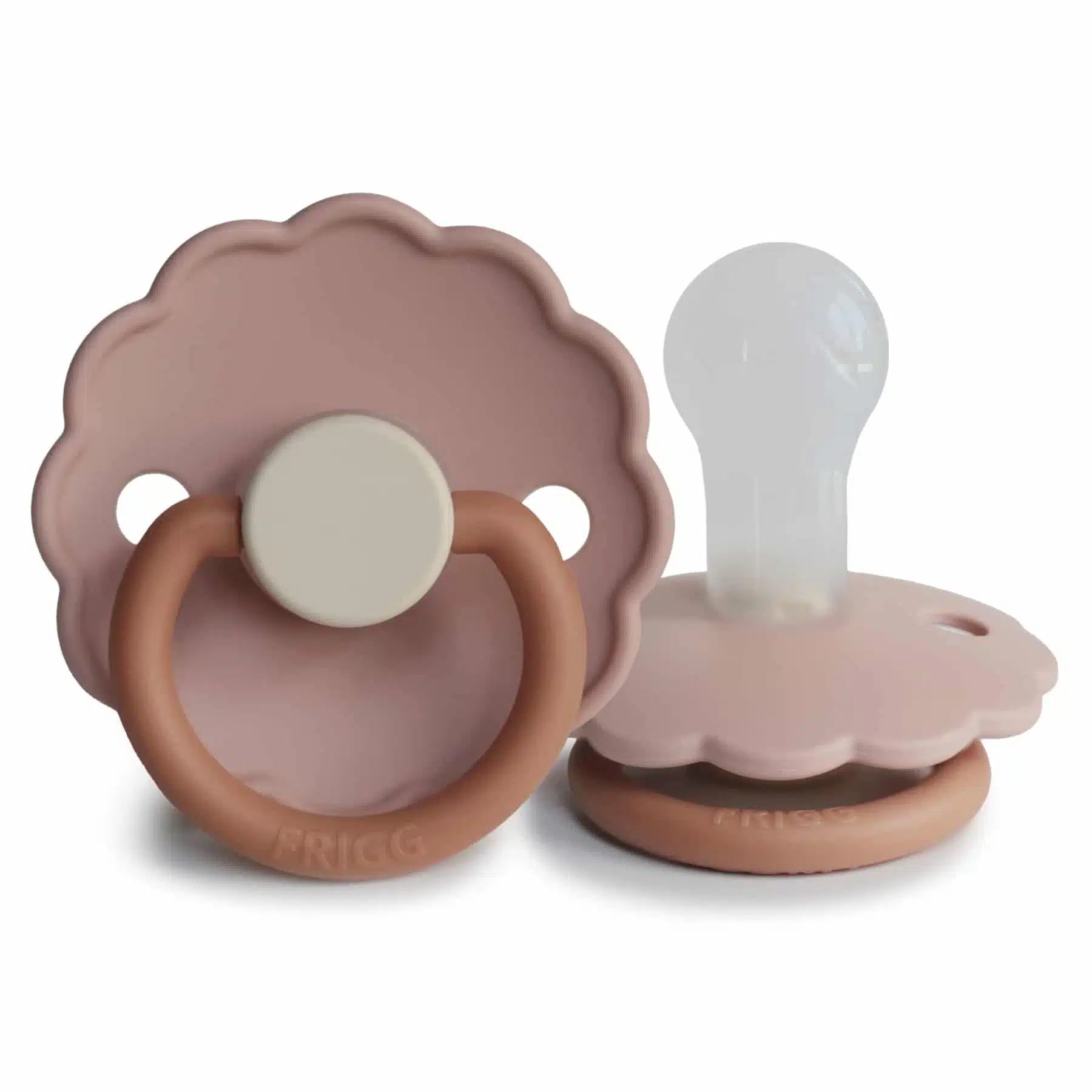 CUMLÍK FRIGG DAISY COLORBLOCK BISCUIT, 0-6M, SILIKÓN