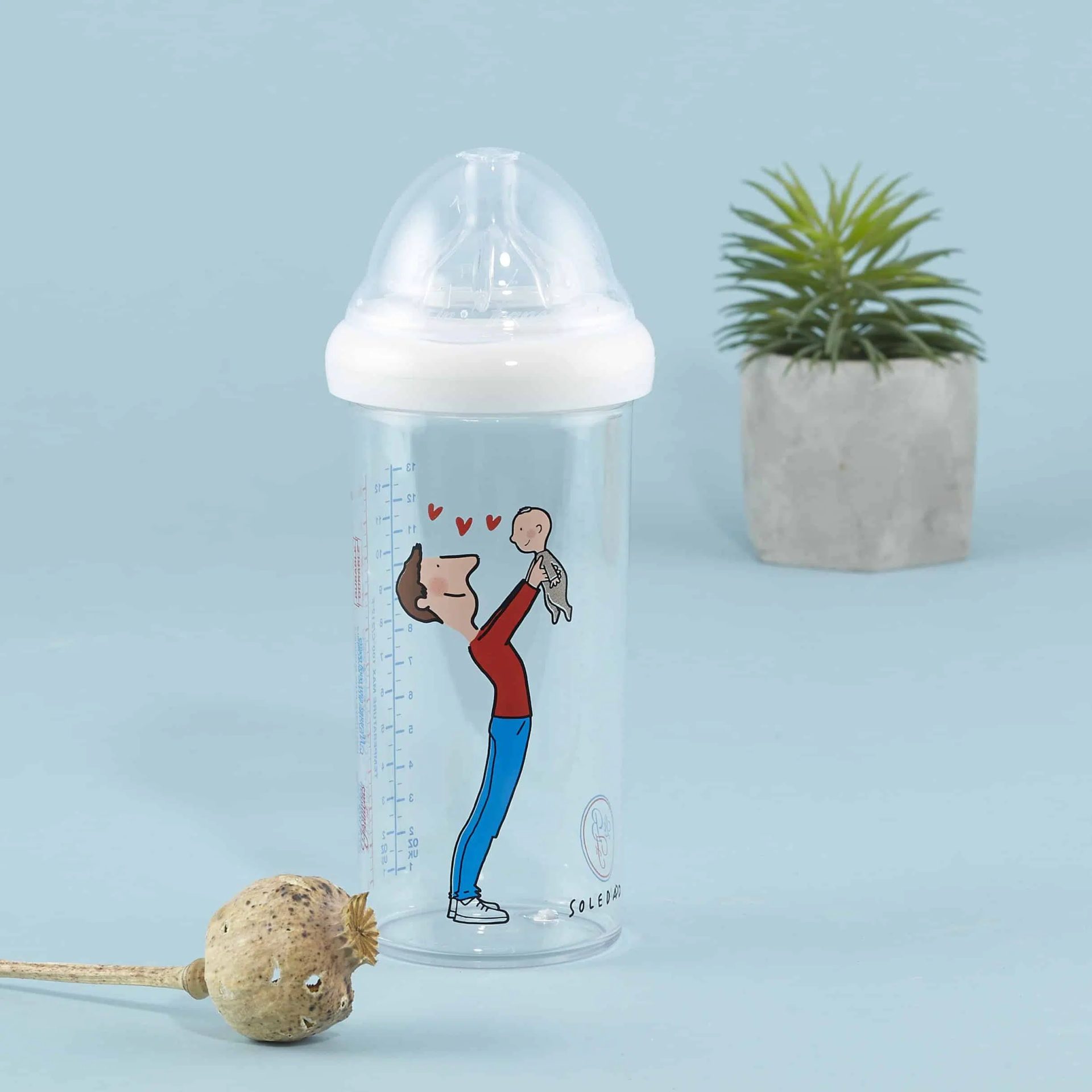 DOJČENSKÁ FĽAŠA LE BIBERON FRANCAIS FATHER BABY, 360 ML, 6+m – Obrázok 2