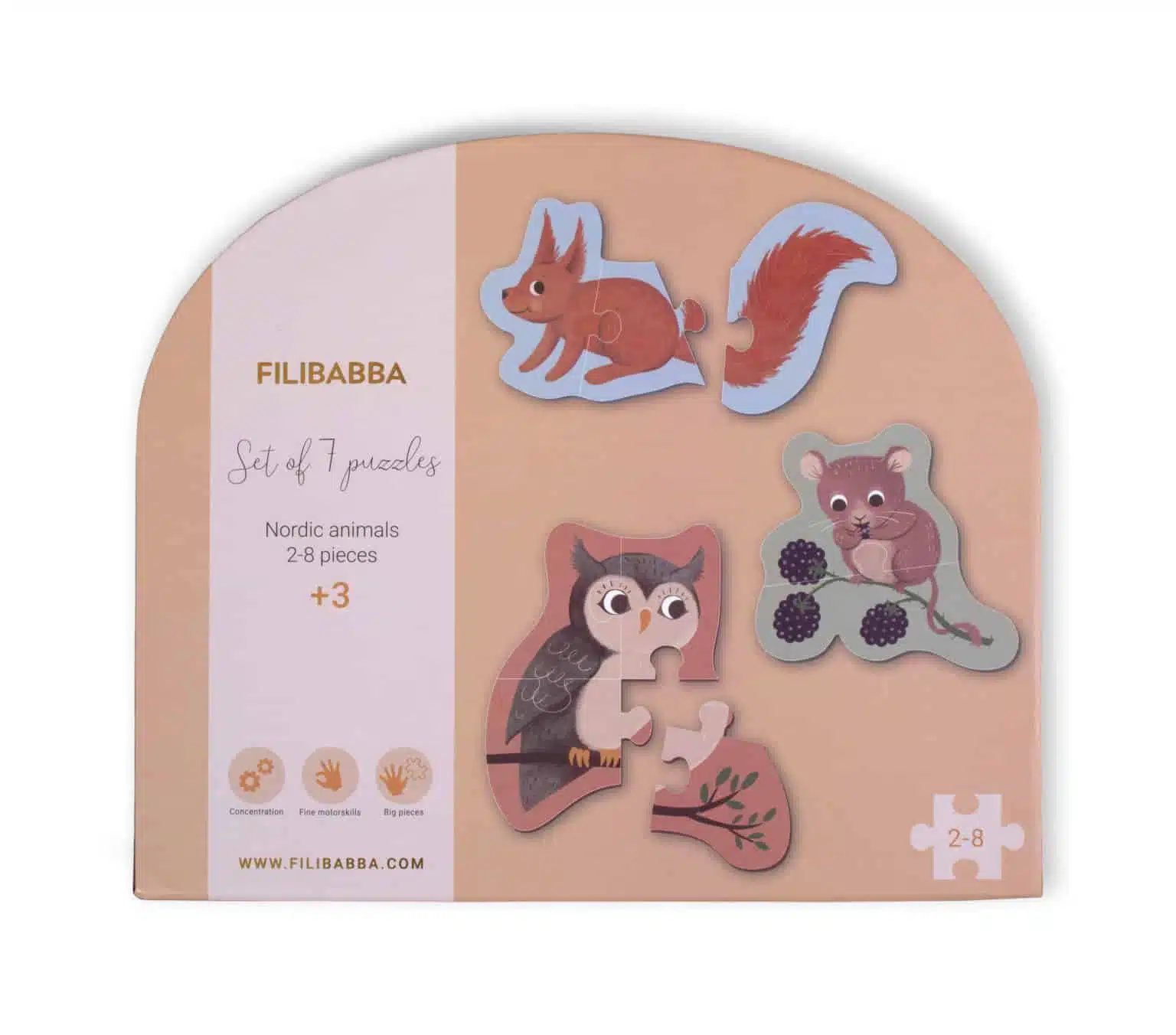 FILIBABBA SADA 7 PUZZLE – SEVERSKÉ ZVIERATKÁ