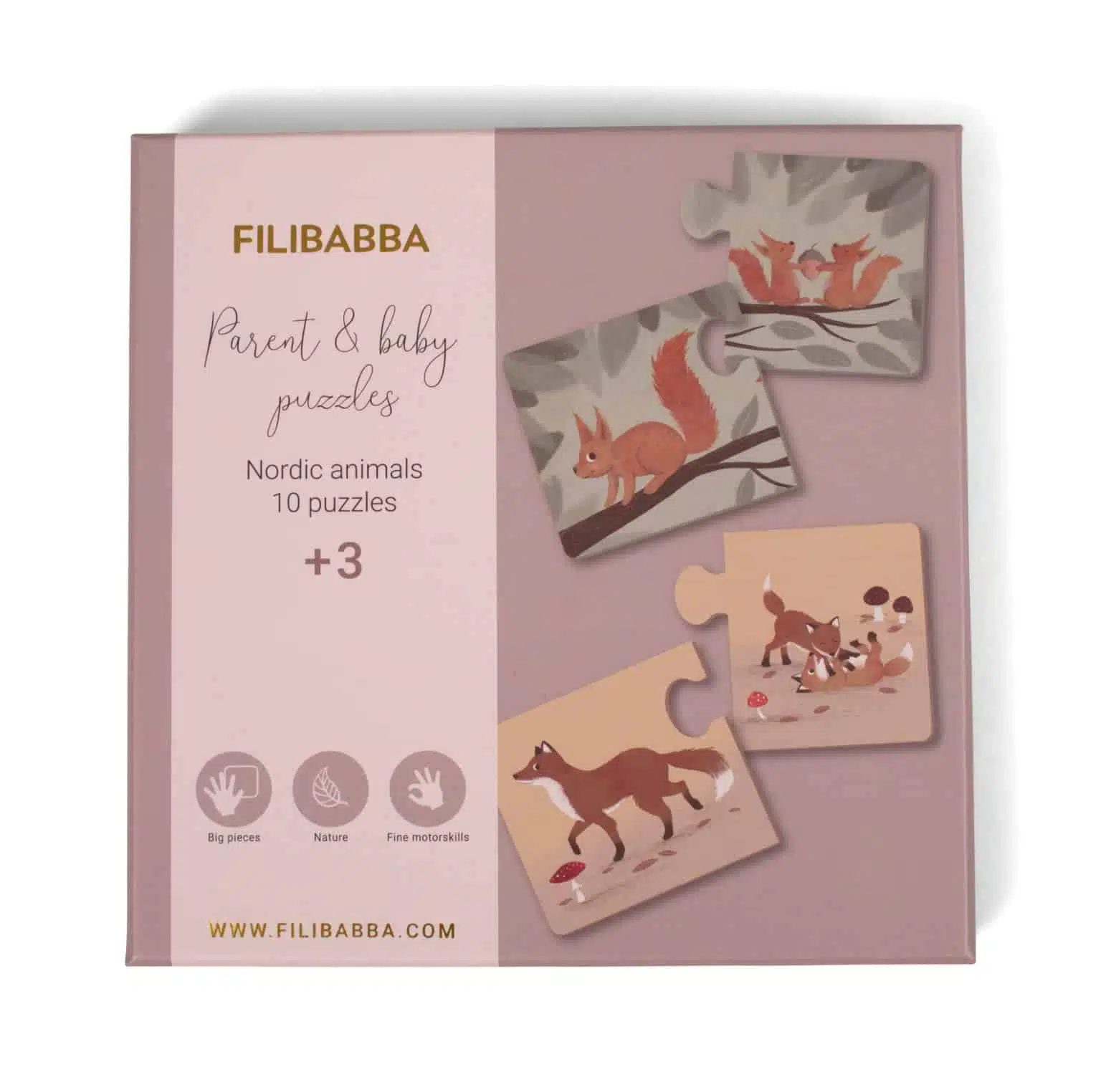 FILIBABBA PUZZLE RODIČ A DIEŤA – SEVERSKÉ ZVIERATKÁ