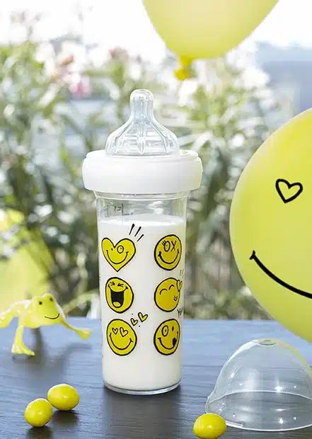 DOJČENSKÁ FĽAŠA LE BIBERON FRANCAIS SMILEY, 210 ML, 0+M – Obrázok 3