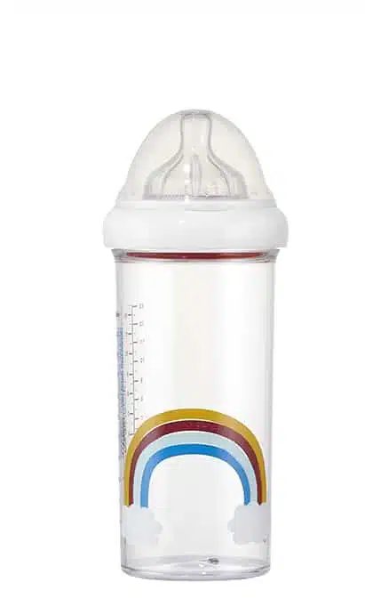 DOJČENSKÁ FĽAŠA LE BIBERON FRANCAIS RAINBOW, 360 ML, 6+M