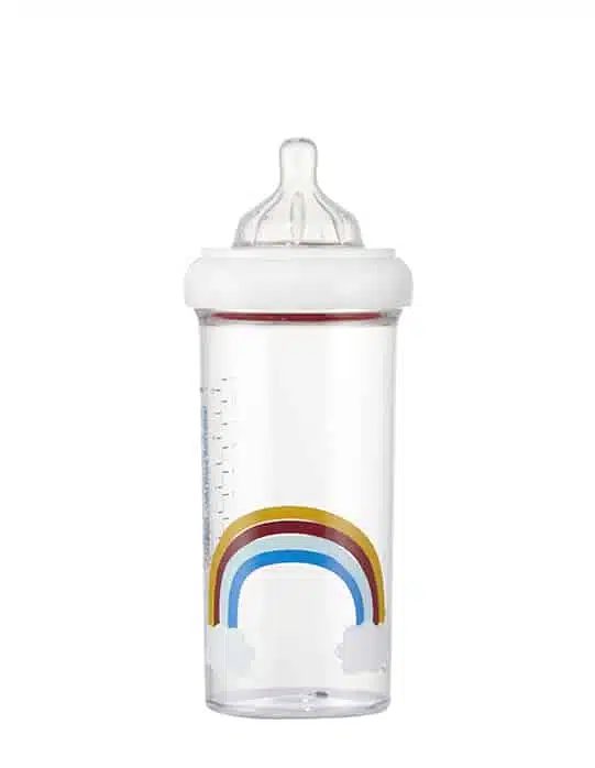 DOJČENSKÁ FĽAŠA LE BIBERON FRANCAIS RAINBOW, 360 ML, 6+M – Obrázok 2