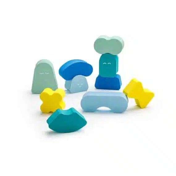 QUUT BLOKKI BALANČNÁ HRAČKA MINTY BLUE – Obrázok 6