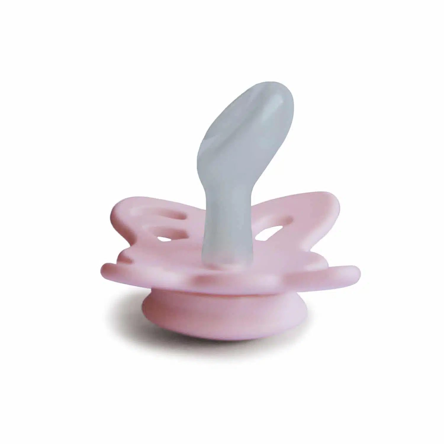 ANATOMICKÝ CUMLÍK FRIGG BUTTERFLY BABY PINK, 0-6M, SILIKÓN – Obrázok 2