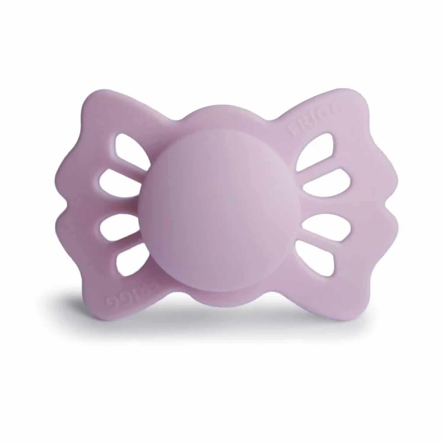 SYMETRICKÝ CUMLÍK FRIGG LUCKY SOFT LILAC, 0-6M, SILIKÓN