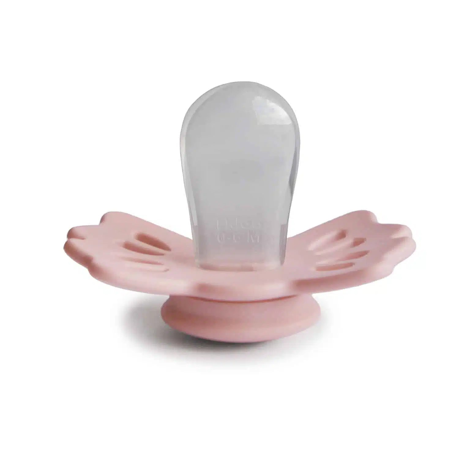 SYMETRICKÝ CUMLÍK FRIGG LUCKY BABY PINK, 0-6M, SILIKÓN – Obrázok 3