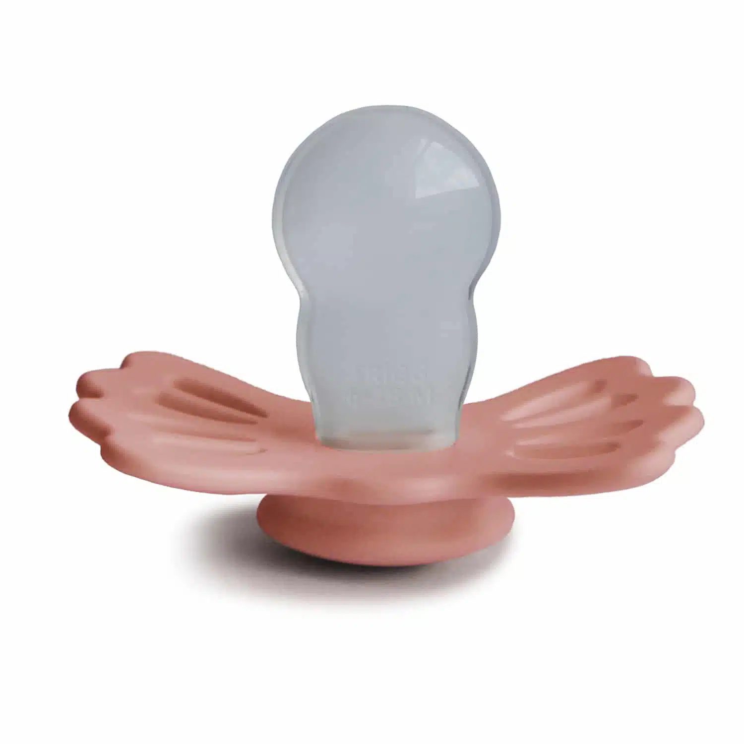 SYMETRICKÝ CUMLÍK FRIGG LUCKY PRETTY IN PEACH, 6-18M, SILIKÓN – Obrázok 3
