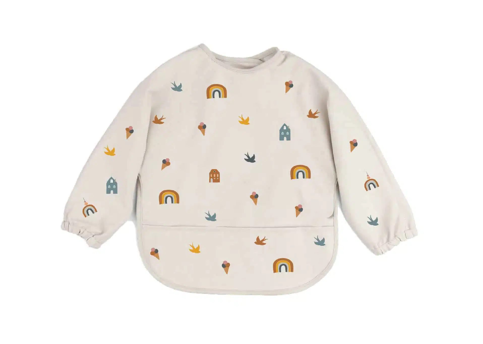 PODBRADNÍK S DLHÝMI RUKÁVMI COTTON CLOUD RAINBOW