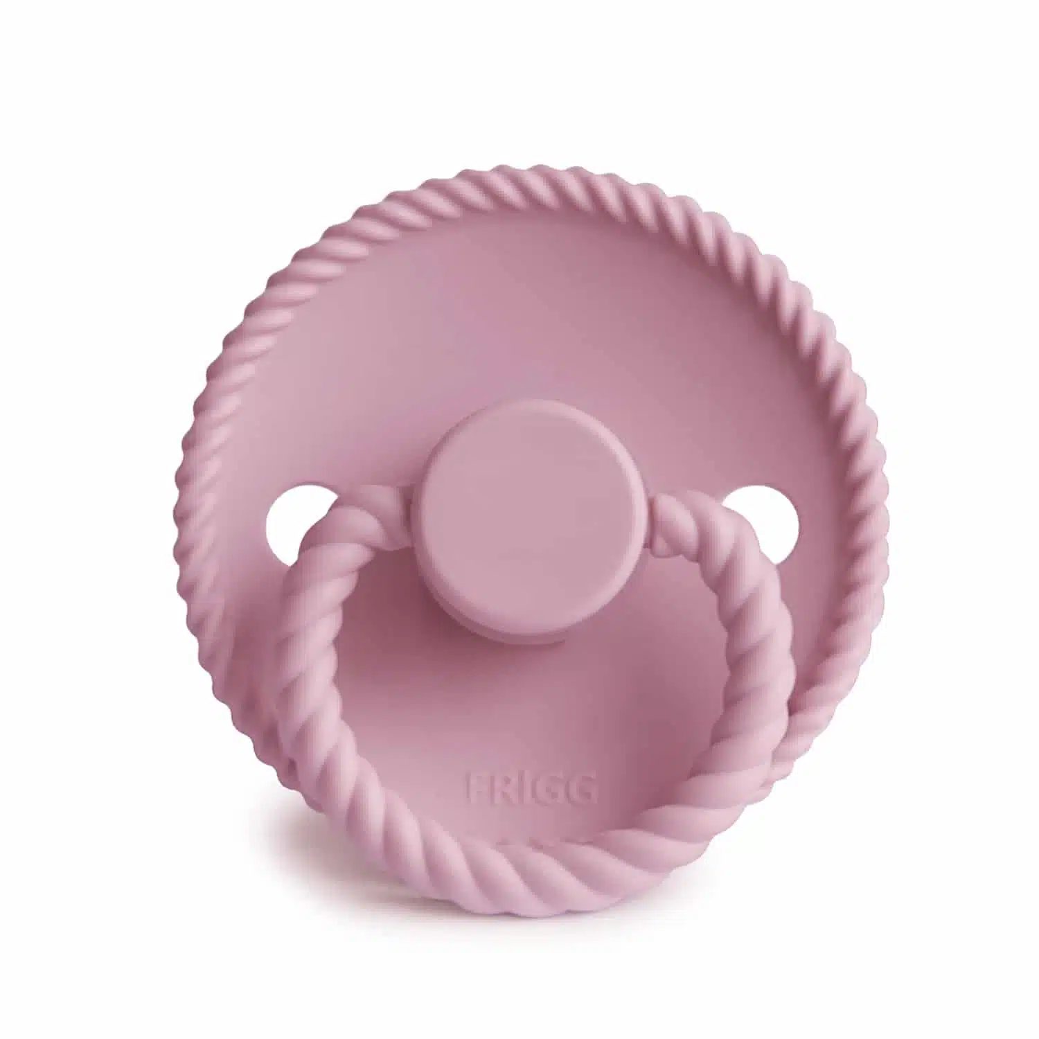 OKRÚHLY CUMLÍK FRIGG ROPE BABY PINK, 0-6M, SILIKÓN – Obrázok 2