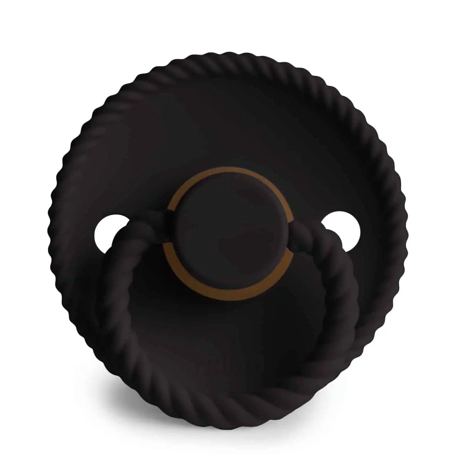 OKRÚHLY CUMLÍK FRIGG ROPE JET BLACK, 0-6M, KAUČUK – Obrázok 2