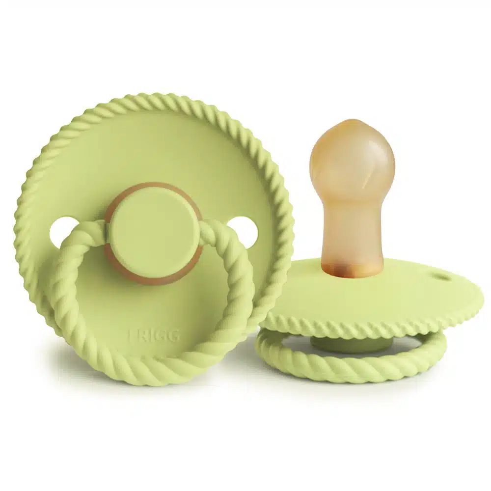 OKRÚHLY CUMLÍK FRIGG ROPE GREEN TEA, 0-6M, KAUČUK