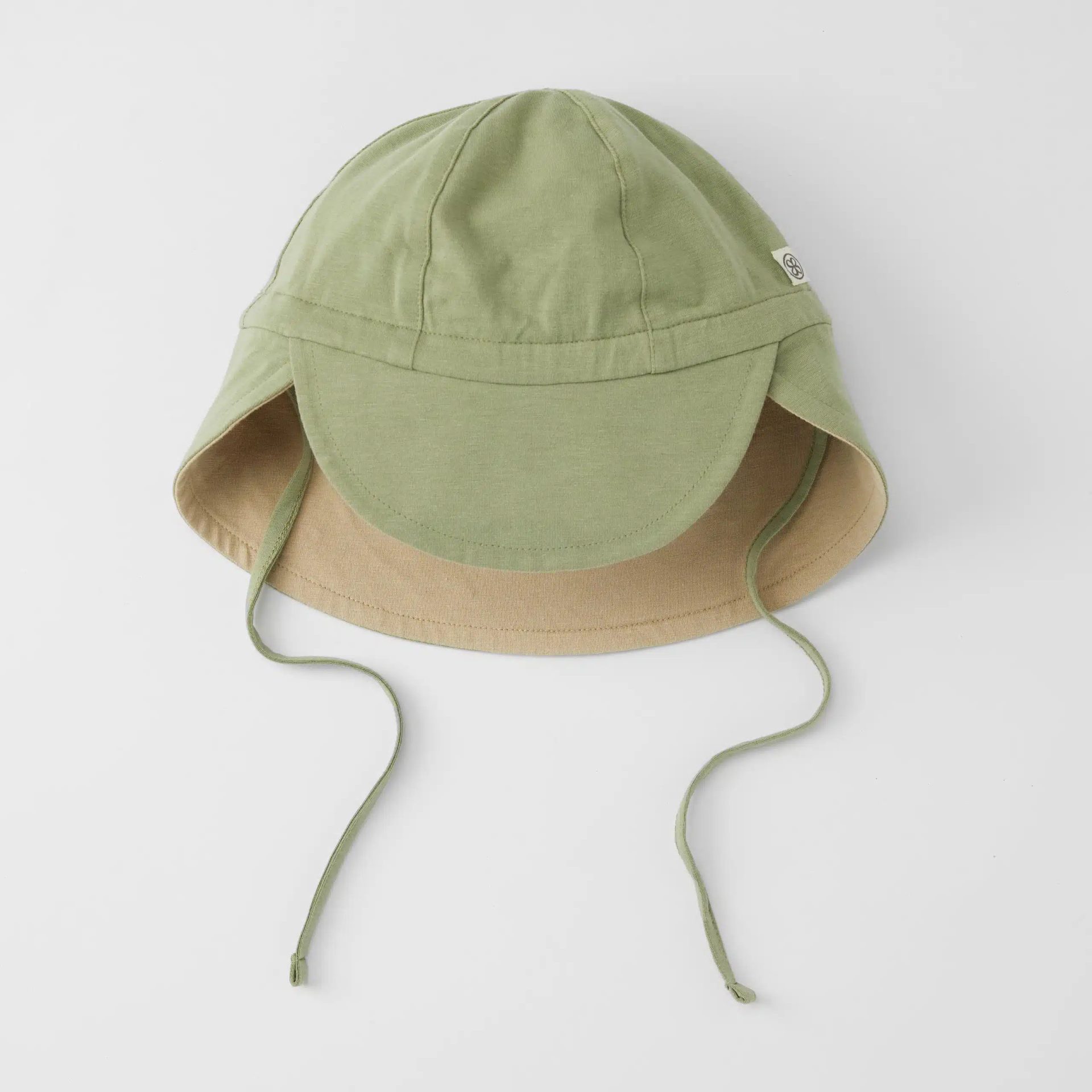 OBOJSTRANNÝ KLOBÚČIK UPF50+ CLOBY OLIVE GREEN/ SANDY BEACH 0-6M