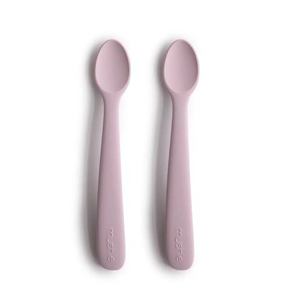 DVOJBALENIE SILIKÓNOVÝCH LYŽIČIEK MUSHIE - SOFT LILAC