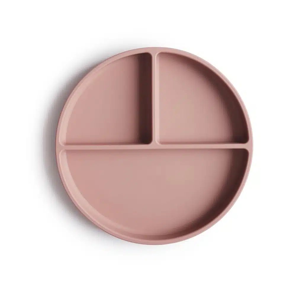 DELENÝ SILIKÓNOVÝ TANIER S PRÍSAVKOU MUSHIE - BLUSH