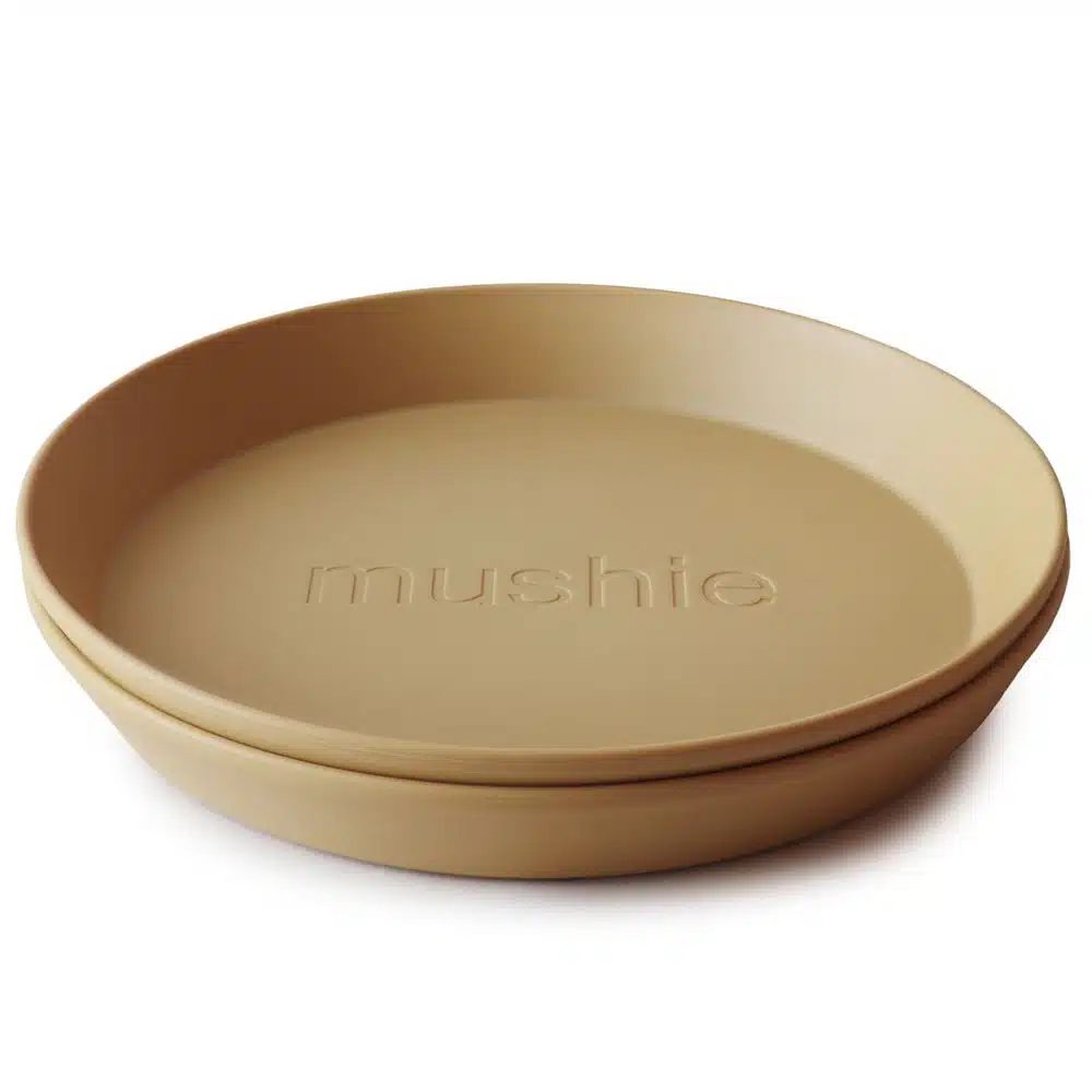 OKRÚHLY TANIERIK MUSHIE - MUSTARD, 2KS