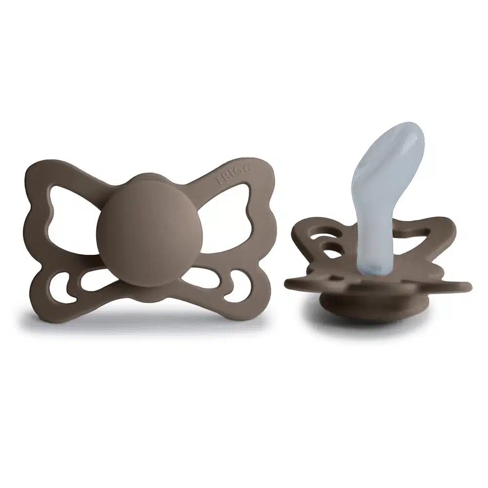 ANATOMICKÝ CUMLÍK FRIGG BUTTERFLY PORTOBELLO, 6-18M, SILIKÓN – Obrázok 2
