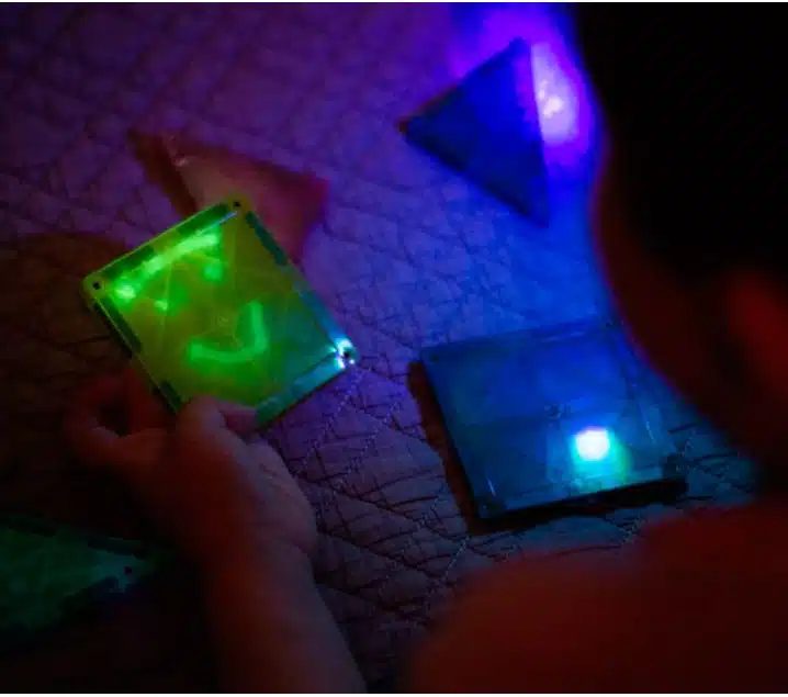 MAGNETICKÁ STAVEBNICA IMANIX GLOW IN THE DARK - 16 KUSOV – Obrázok 4