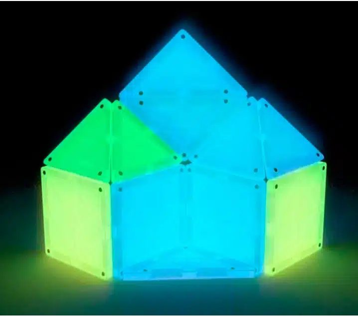 MAGNETICKÁ STAVEBNICA IMANIX GLOW IN THE DARK - 16 KUSOV – Obrázok 5