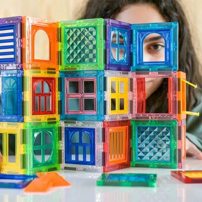 MAGNETICKÁ STAVEBNICA IMANIX COOL WINDOWS - 40 KUSOV – Obrázok 2