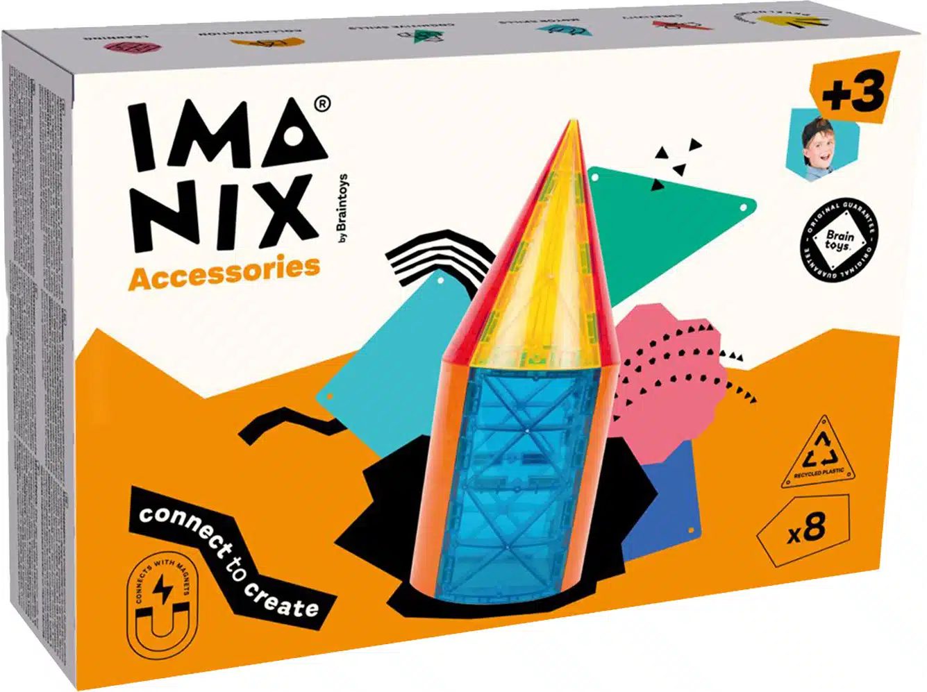 MAGNETICKÁ STAVEBNICA IMANIX CLASSIC CURVED - 8KS
