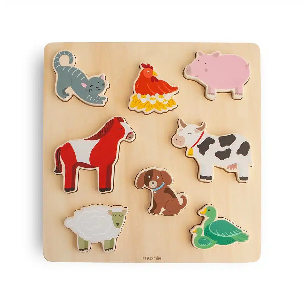 DREVENÉ PUZZLE MUSHIE - FARM