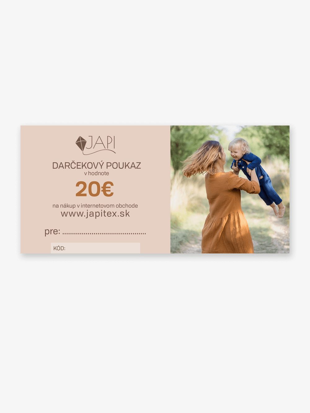 Darčeková poukážka - 030 - Biela