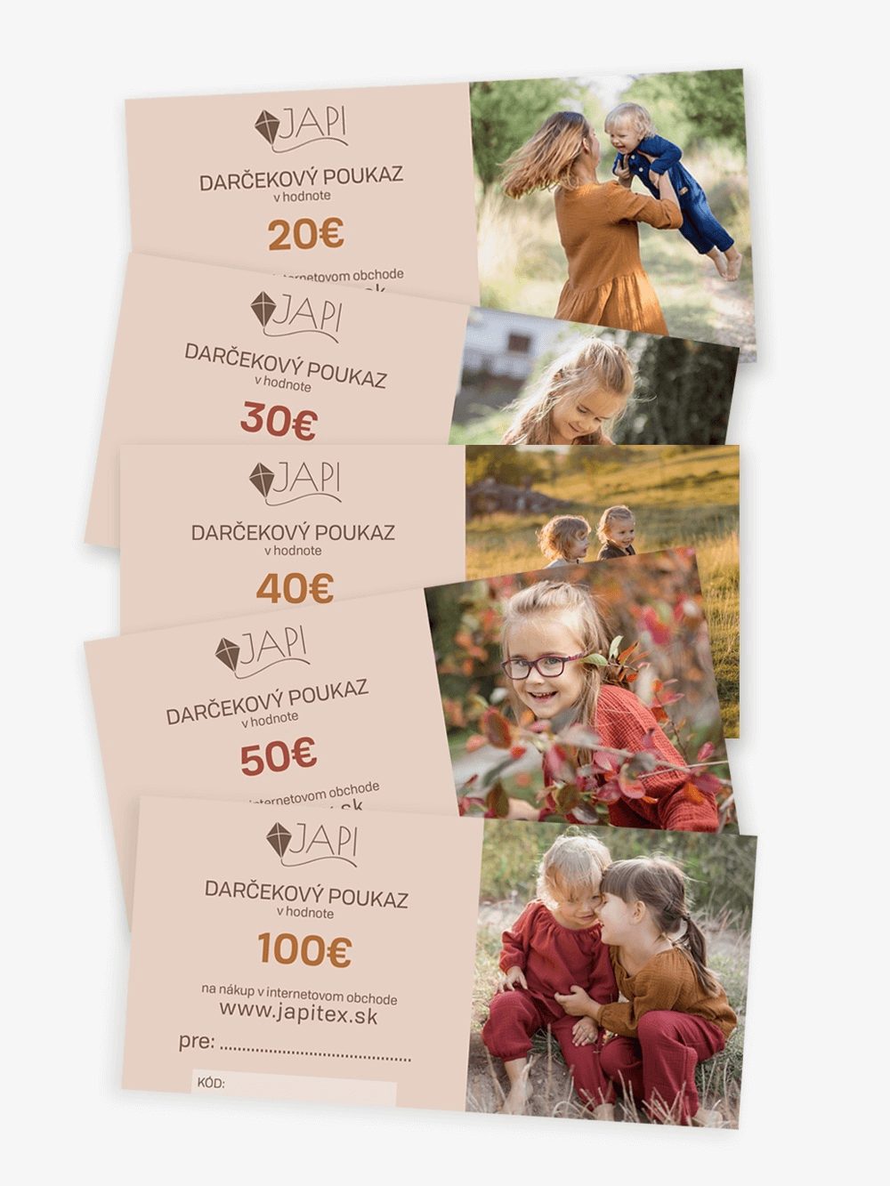 Darčeková poukážka - 050 - Biela – Obrázok 2
