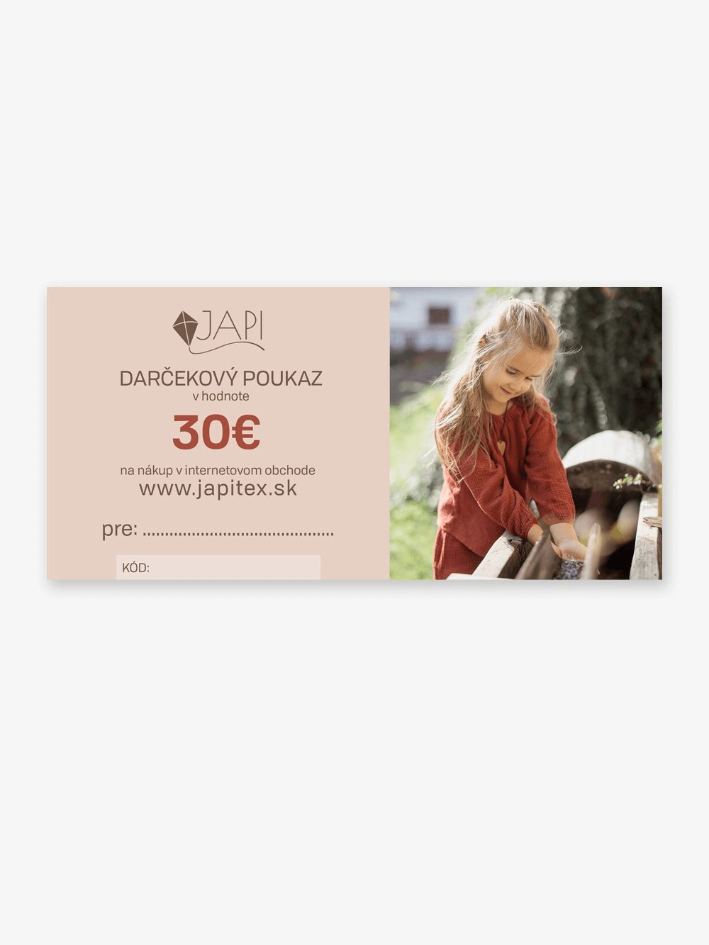 Darčeková poukážka - 050 - Biela – Obrázok 3