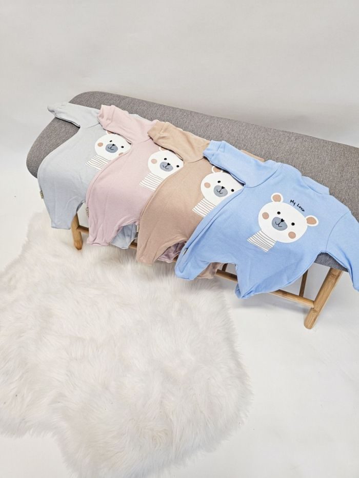 Dojčenský overal TEDDY - 074 - Ružová