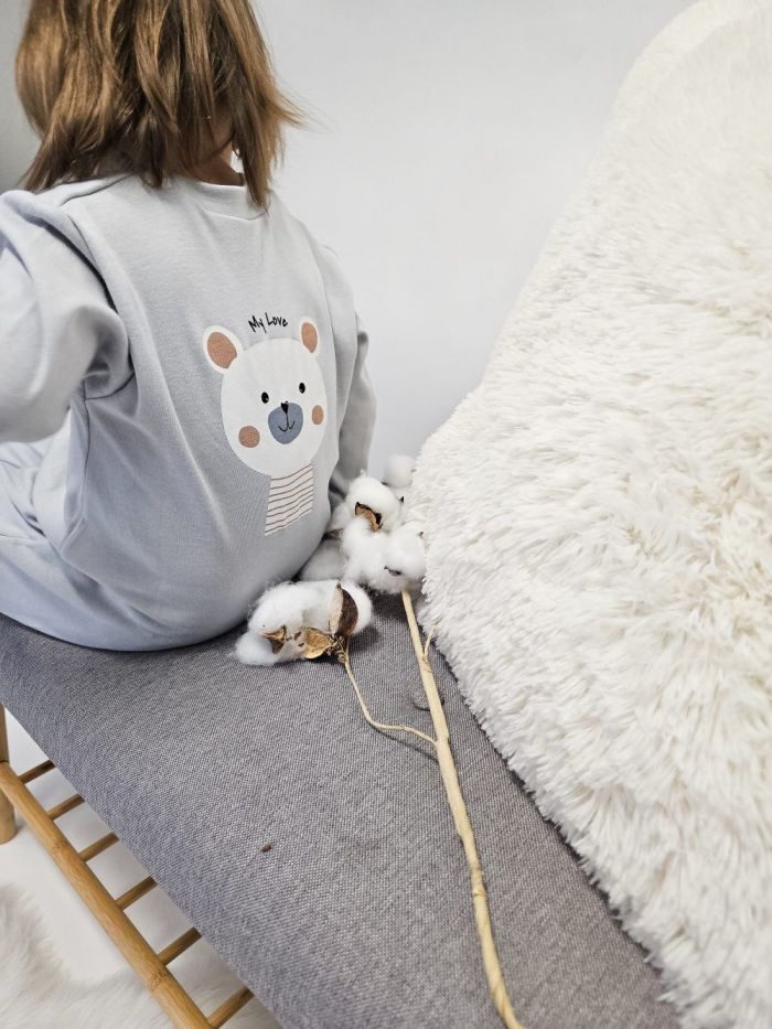 Dojčenský overal TEDDY - 086 - Sivá – Obrázok 3