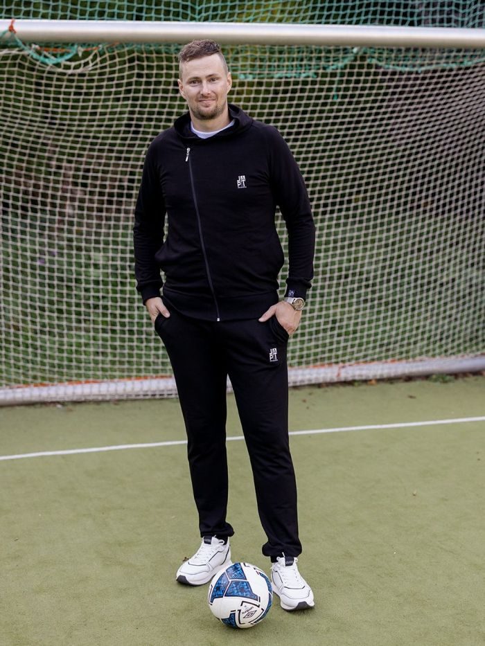 Pánske tepláky 1F FOOTBALL - 182 - Čierna
