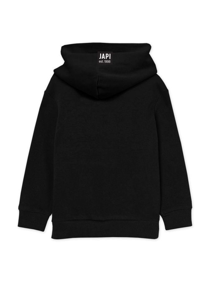 Chlapčenská mikina na zips hrubá CHARCOAL - 116 - Čierna