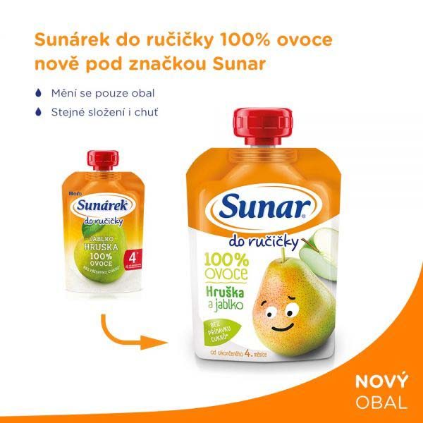 12x SUNAR Kapsička Do ručičky hruška 100 g – Obrázok 3