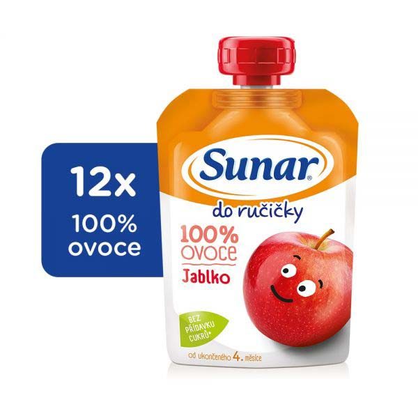 12x SUNAR Kapsička Do ručičky jablko 100 g – Obrázok 2
