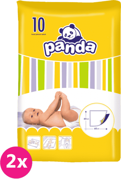 2x BELLA PANDA - detské prebaľovacie podložky 10 ks – Obrázok 3