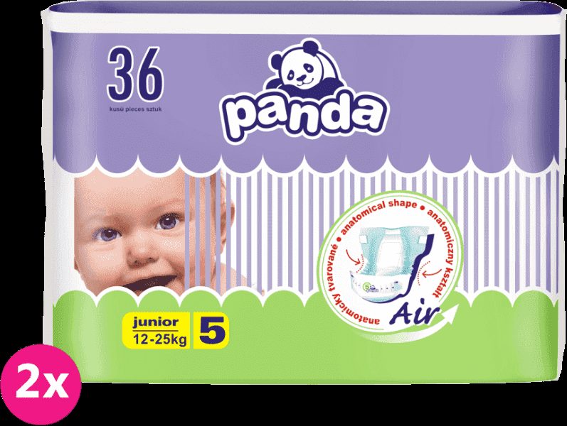 2x BELLA PANDA Junior 36 ks (12-25 kg) - jednorazové plienky – Obrázok 3