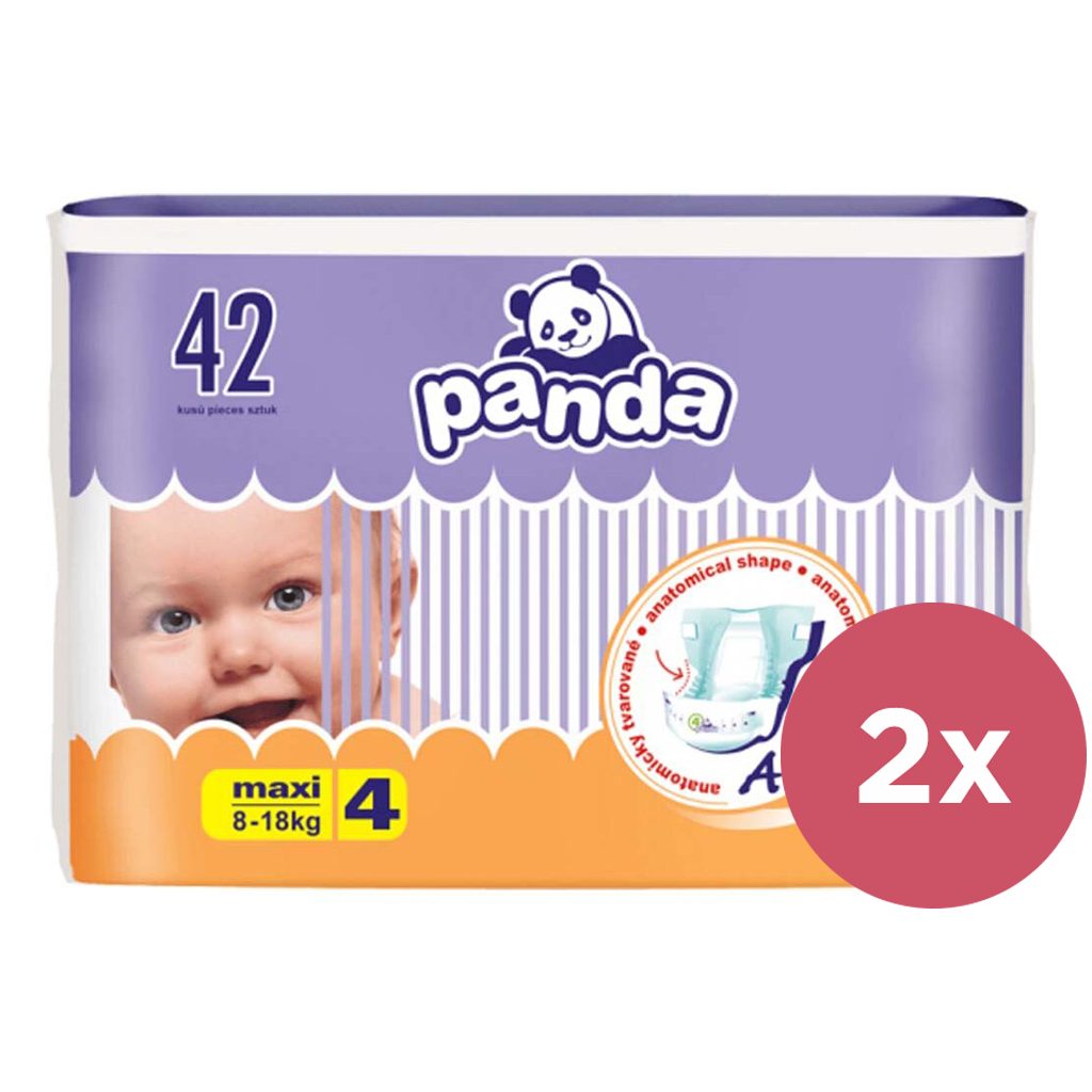 2x BELLA PANDA Plienky jednorazové 4 Maxi (8-18 kg) 42 ks – Obrázok 2