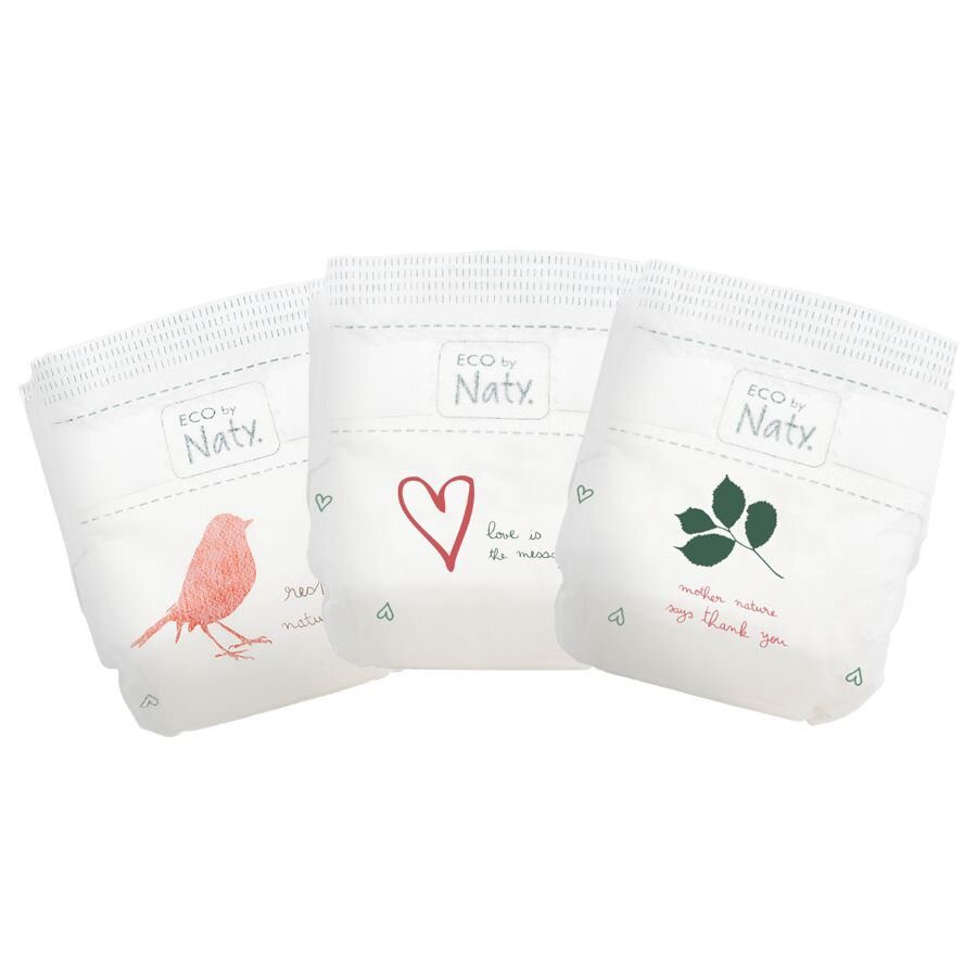 2x ECO BY NATY Plienky jednorazové 1 (2-5 kg) 25 ks – Obrázok 3