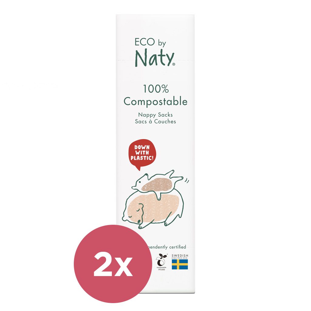 2x ECO BY NATY Vrecká na použité plienky (50 ks)