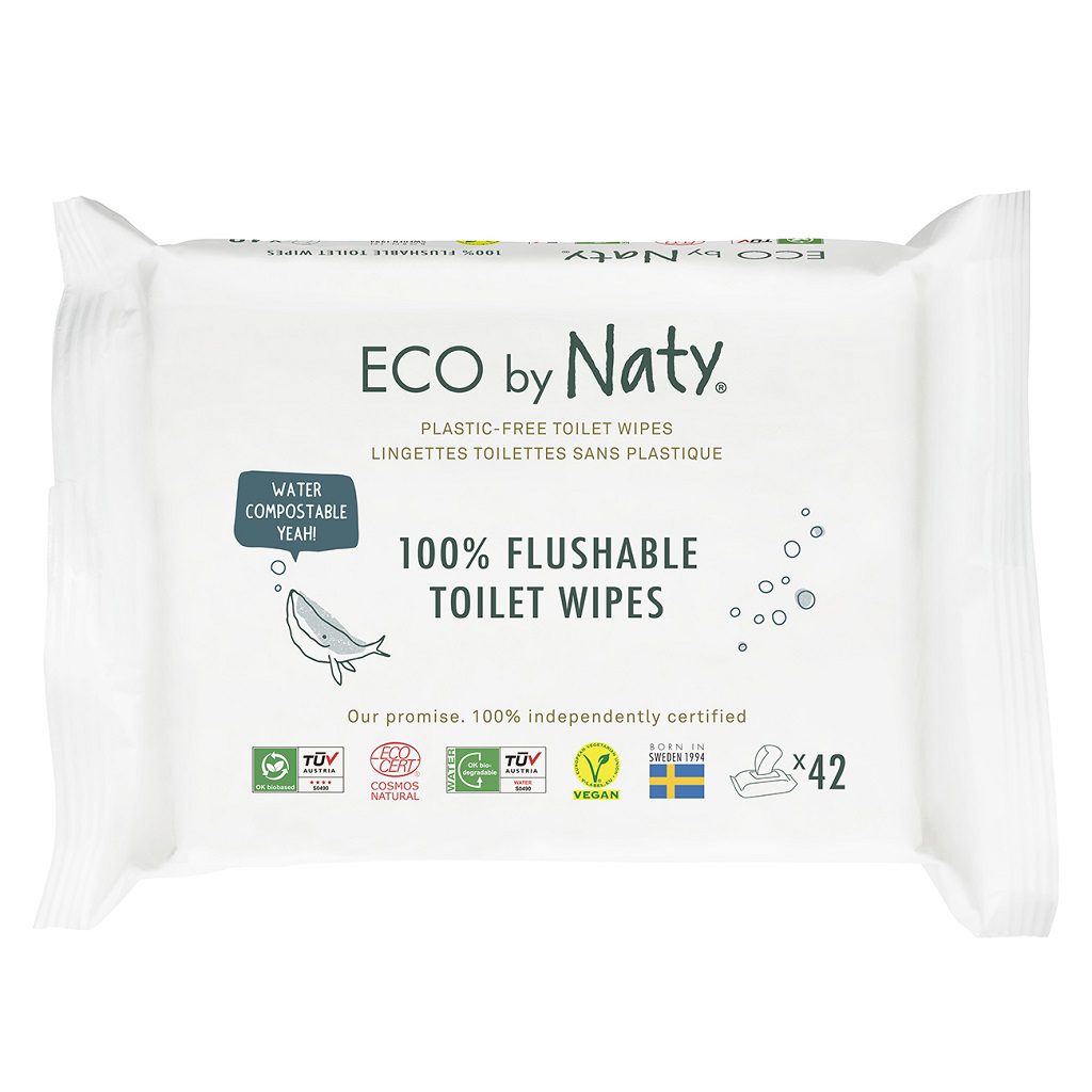 2x ECO BY NATY Obrousky vlhčené toaletné Eco 42 ks – Obrázok 3