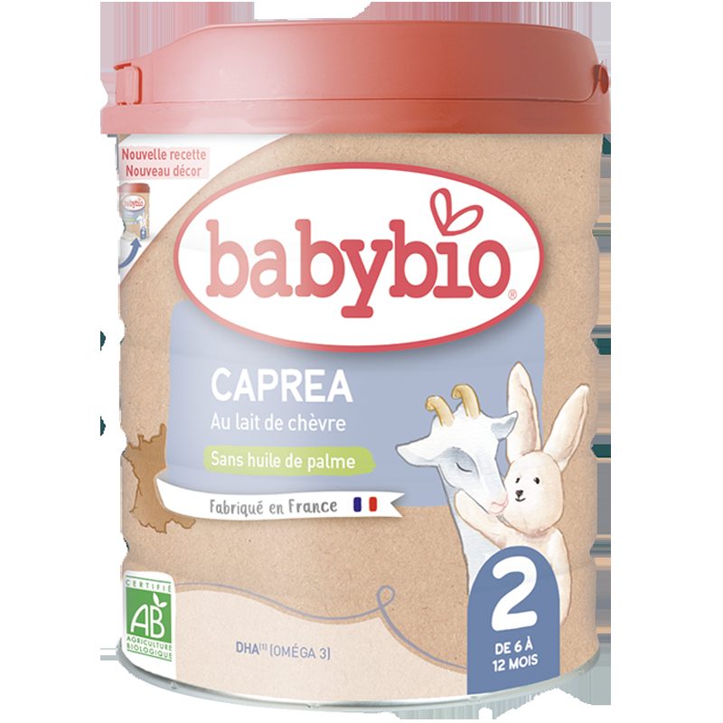 3x BABYBIO CAPREA 2 plnotučné kozie dojčenské bio mlieko 800 g – Obrázok 3