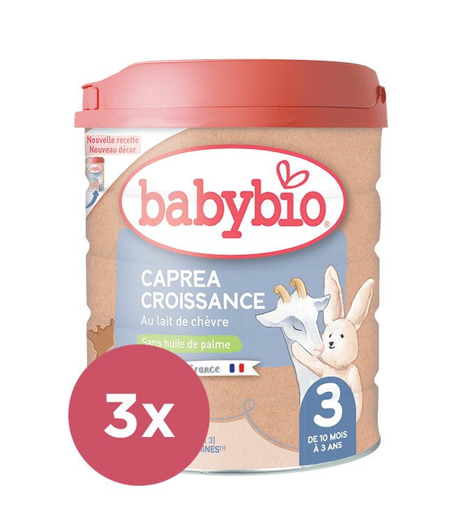 3x BABYBIO CAPREA 3 kozie dojčenské mlieko 800 g