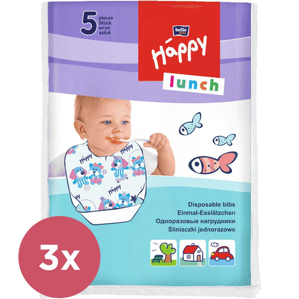 3x BELLA HAPPY podbradník jednorázový (5 ks) – Obrázok 2