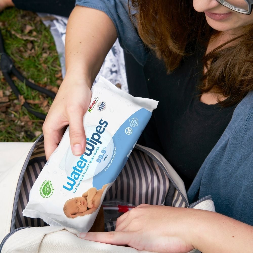 3x WATERWIPES Vlhčené obrúsky bez obsahu plastov 60 ks ( 180 ks ) – Obrázok 6