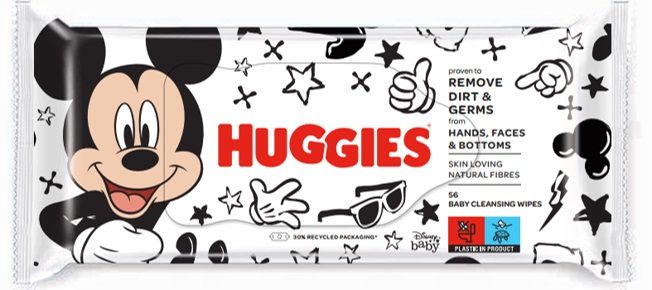 4x HUGGIES® Obrúsky vlhčené Mickey Mouse 56 ks – Obrázok 3
